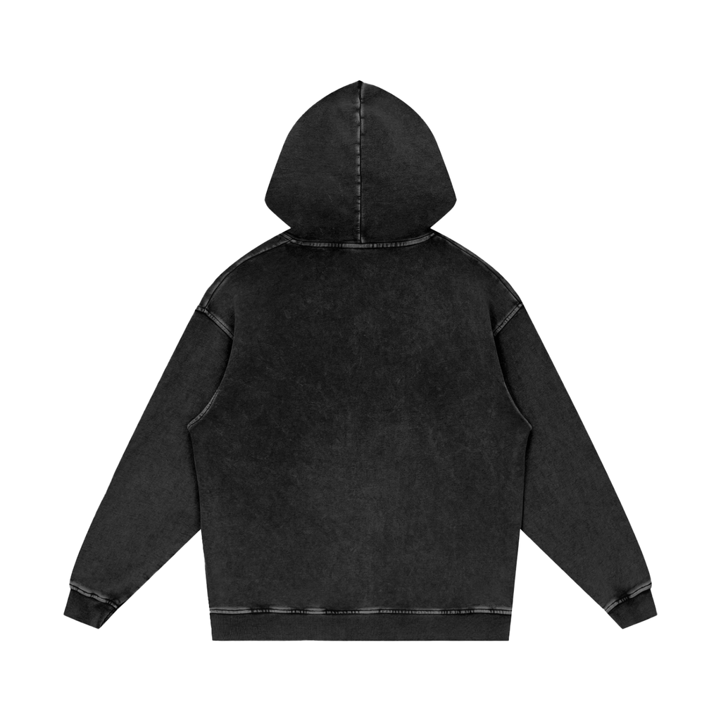 VAGORA Snow Washed Loose Cotton Hoodie (420 GSM)