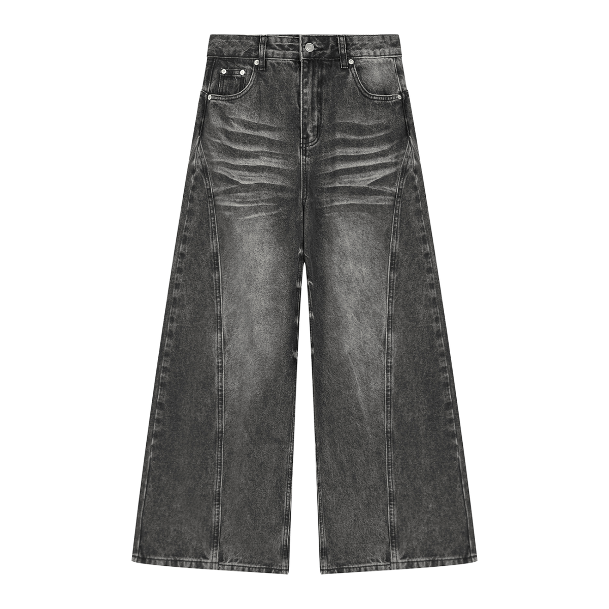 VAGORA Vintage Wash Wide Leg Denim (420 GSM)