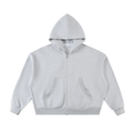 VAGORA Fleeced Full-Zip Boxy Hoodie (350 GSM)