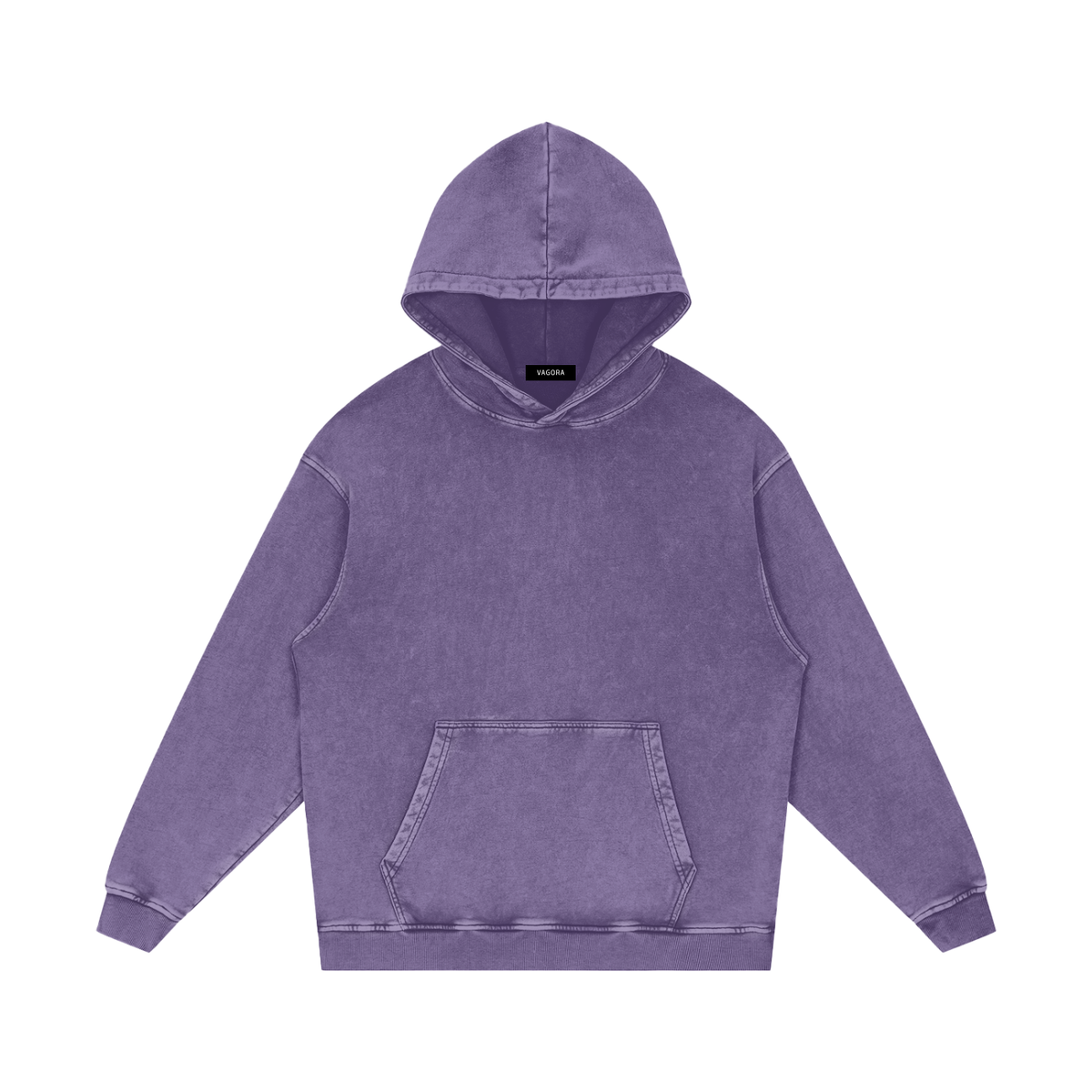 VAGORA Snow Washed Loose Cotton Hoodie (420 GSM)