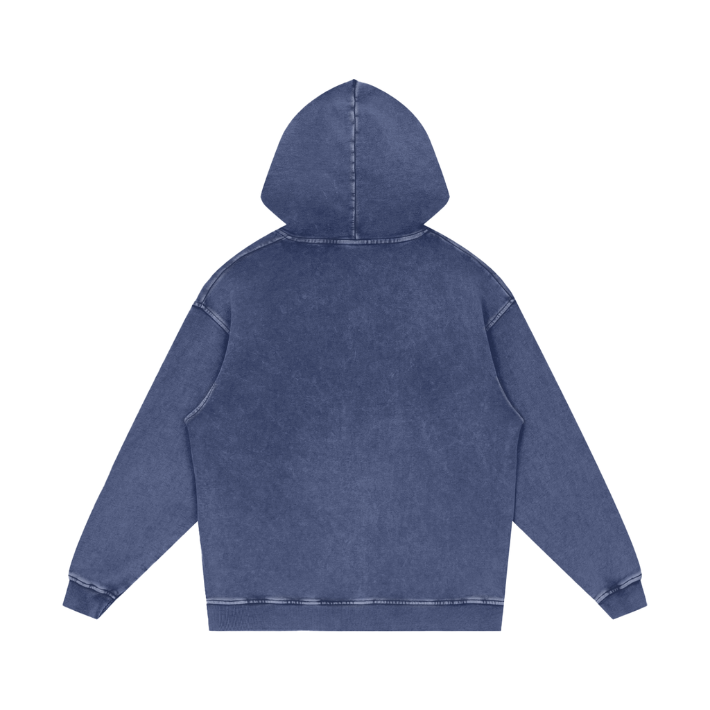 VAGORA Snow Washed Loose Cotton Hoodie (420 GSM)
