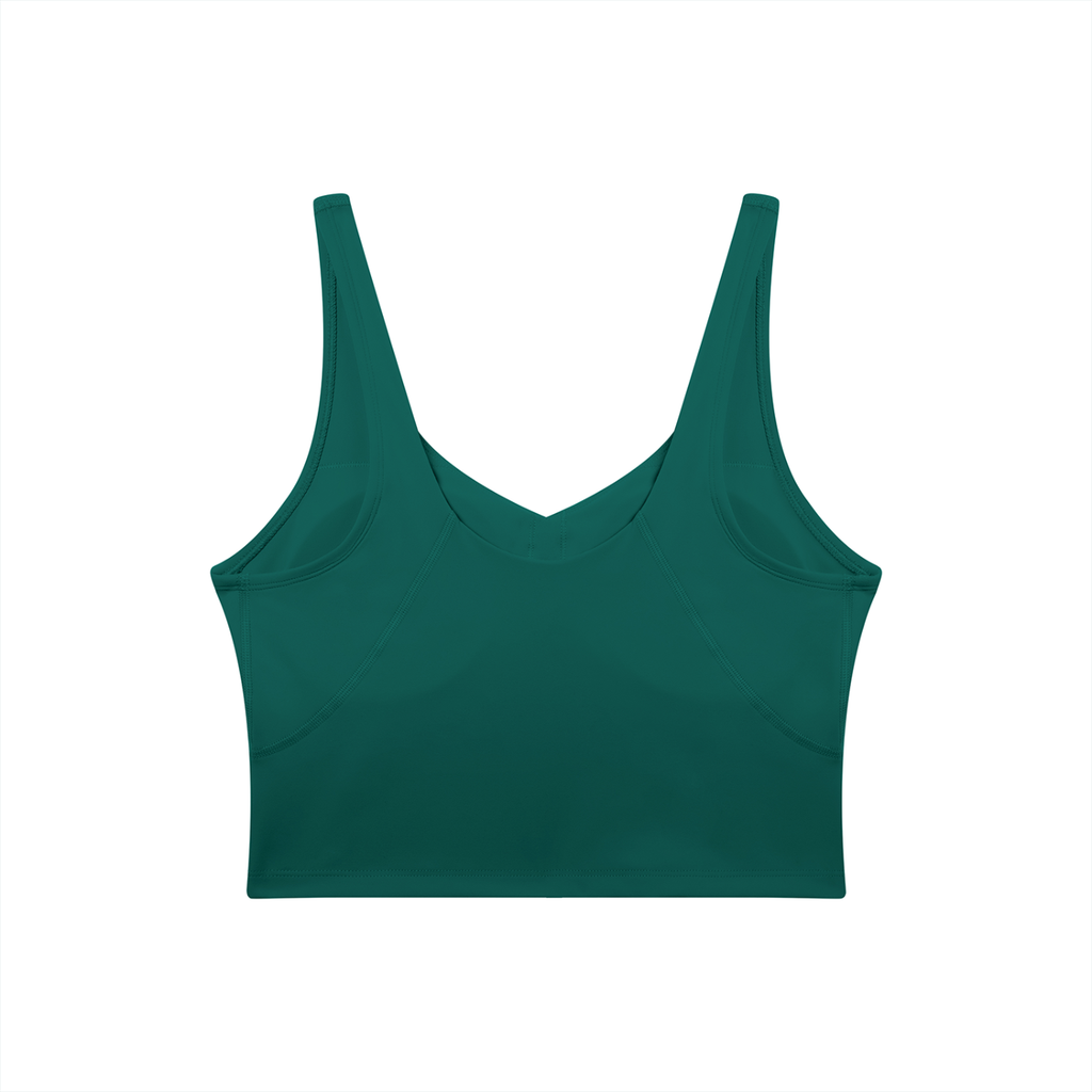 VAGORA WOMEN'S V-NECK YOGA SPORTS BRA