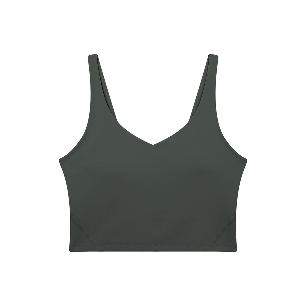 VAGORA WOMEN'S V-NECK YOGA SPORTS BRA