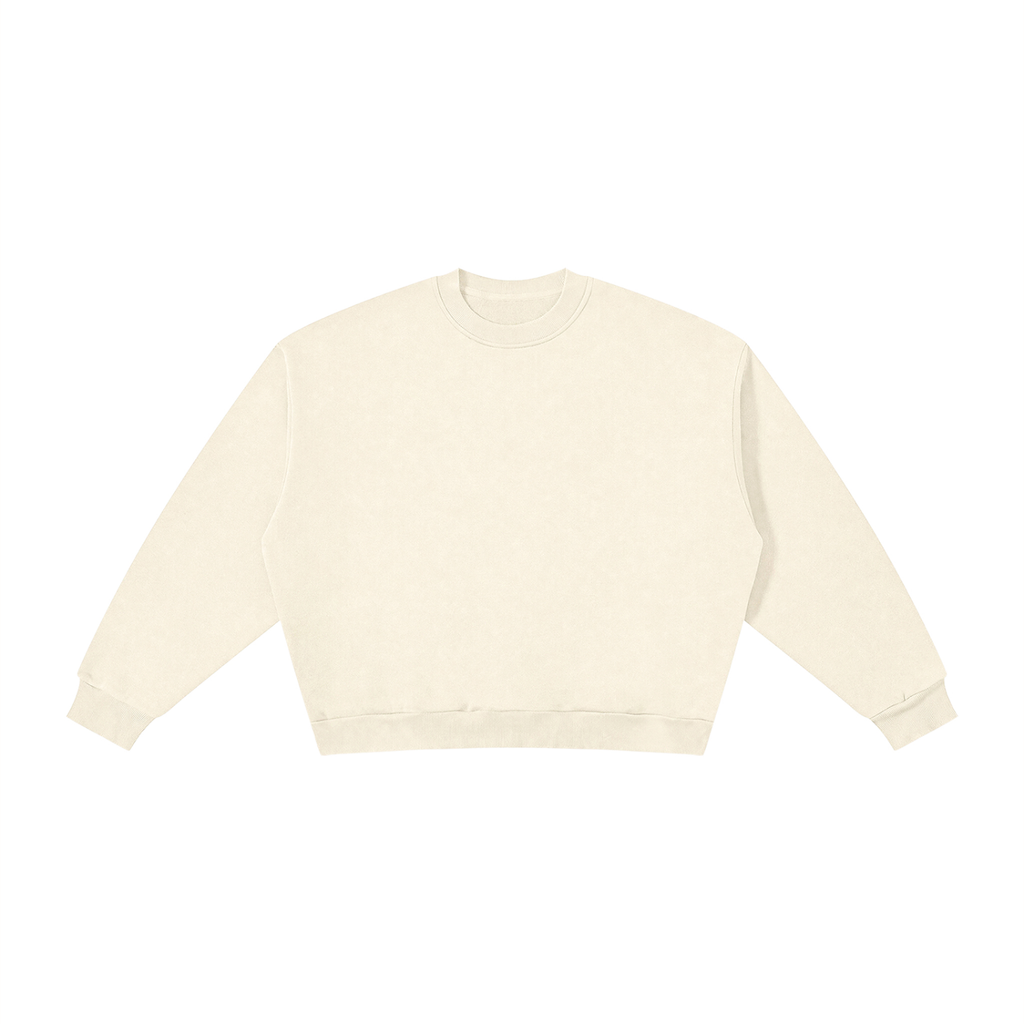 VAGORA Boxy Fleece Crewneck Sweatshirt (345 GSM)
