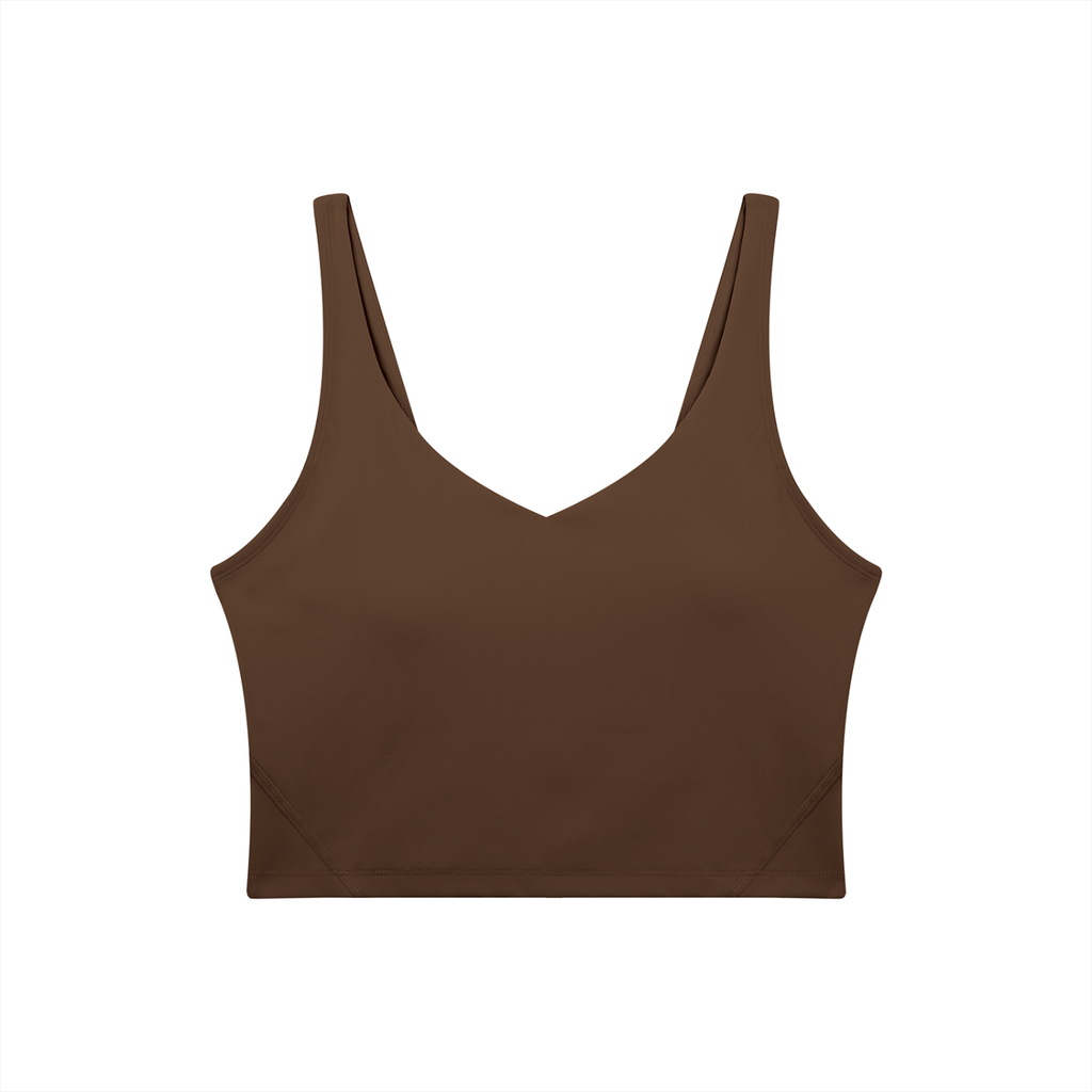VAGORA WOMEN'S V-NECK YOGA SPORTS BRA