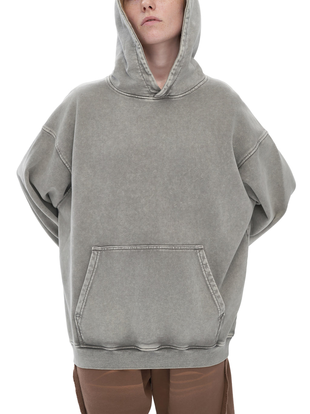 VAGORA Snow Washed Loose Cotton Hoodie (420 GSM)