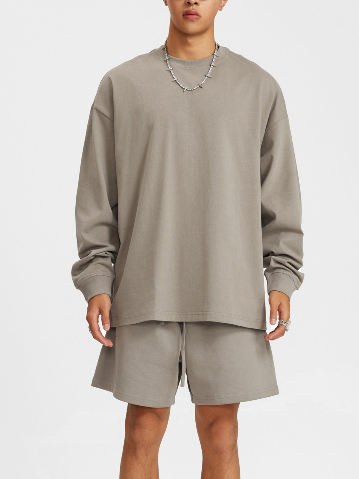 VAGORA Oversized Heavyweight Long Sleeve Tee (305 GSM)