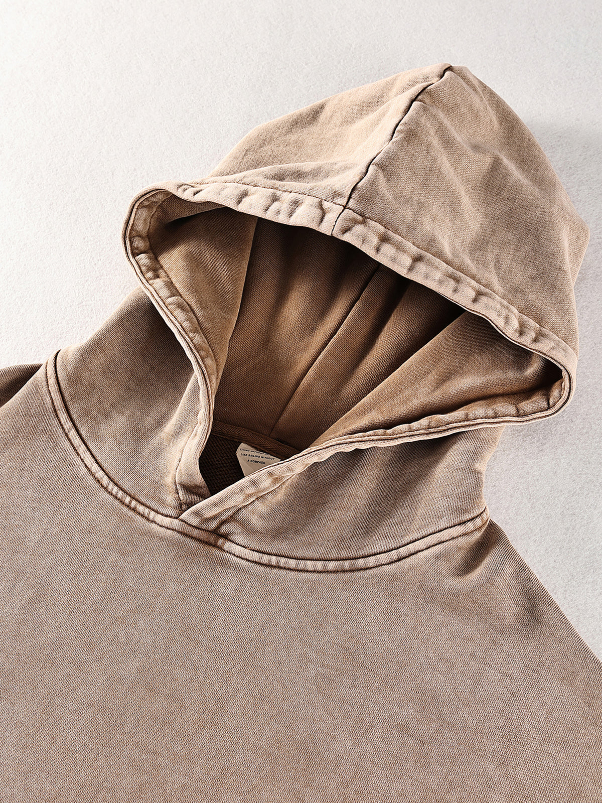 VAGORA Snow Washed Loose Cotton Hoodie (420 GSM)