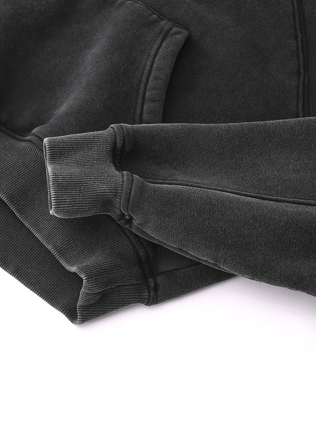 VAGORA Snow Washed Cropped Hoodie (355 GSM)