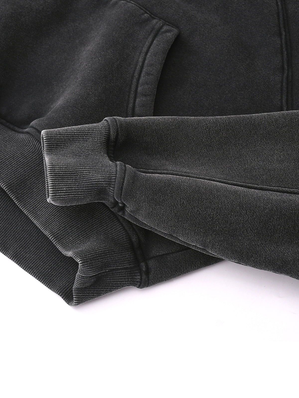 VAGORA Snow Washed Cropped Hoodie (355 GSM)