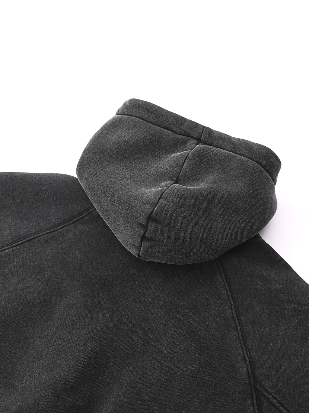 VAGORA Snow Washed Cropped Hoodie (355 GSM)