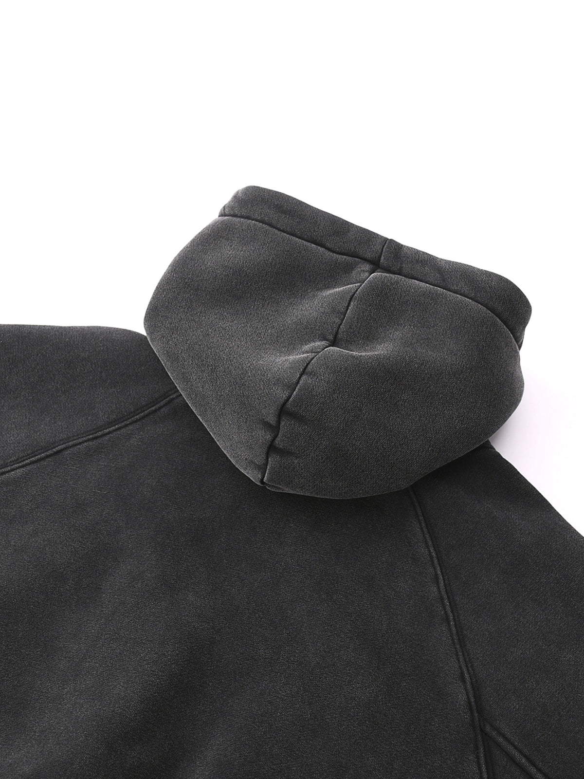 VAGORA Snow Washed Cropped Hoodie (355 GSM)