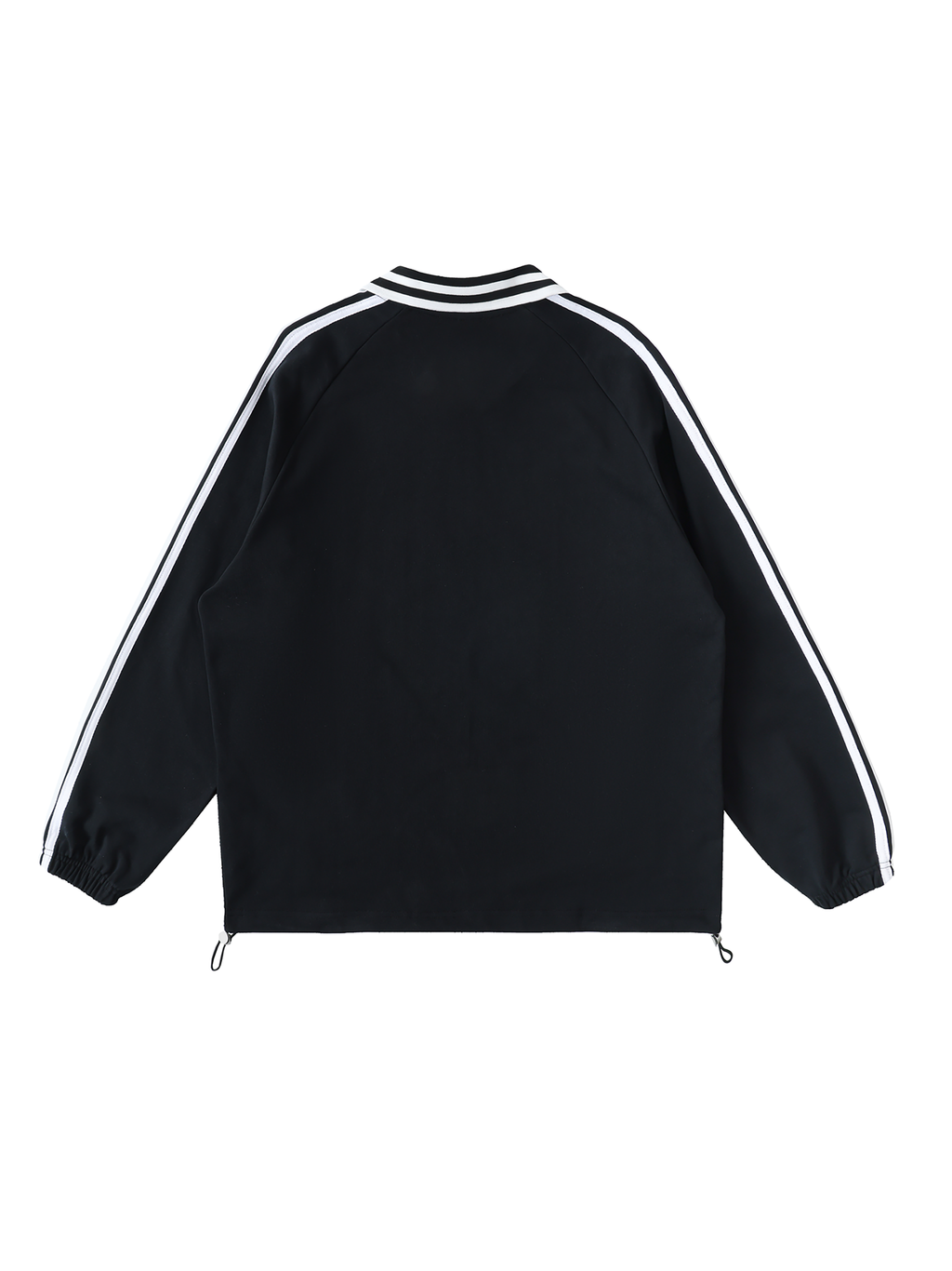 VAGORA Contrast Striped Lapel Collar Sweatshirt (380 GSM)