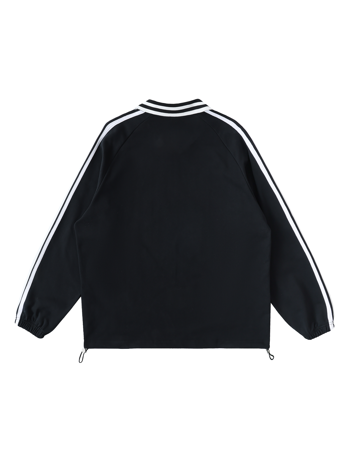 VAGORA Contrast Striped Lapel Collar Sweatshirt (380 GSM)
