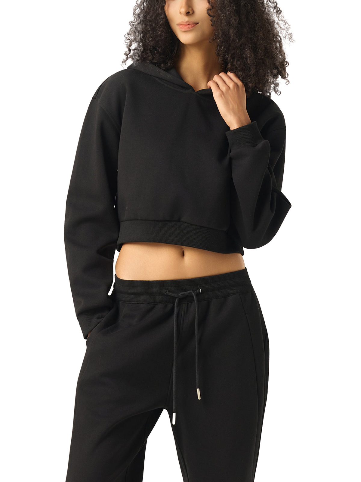 VAGORA Essential Cropped Hoodie (350 GSM)