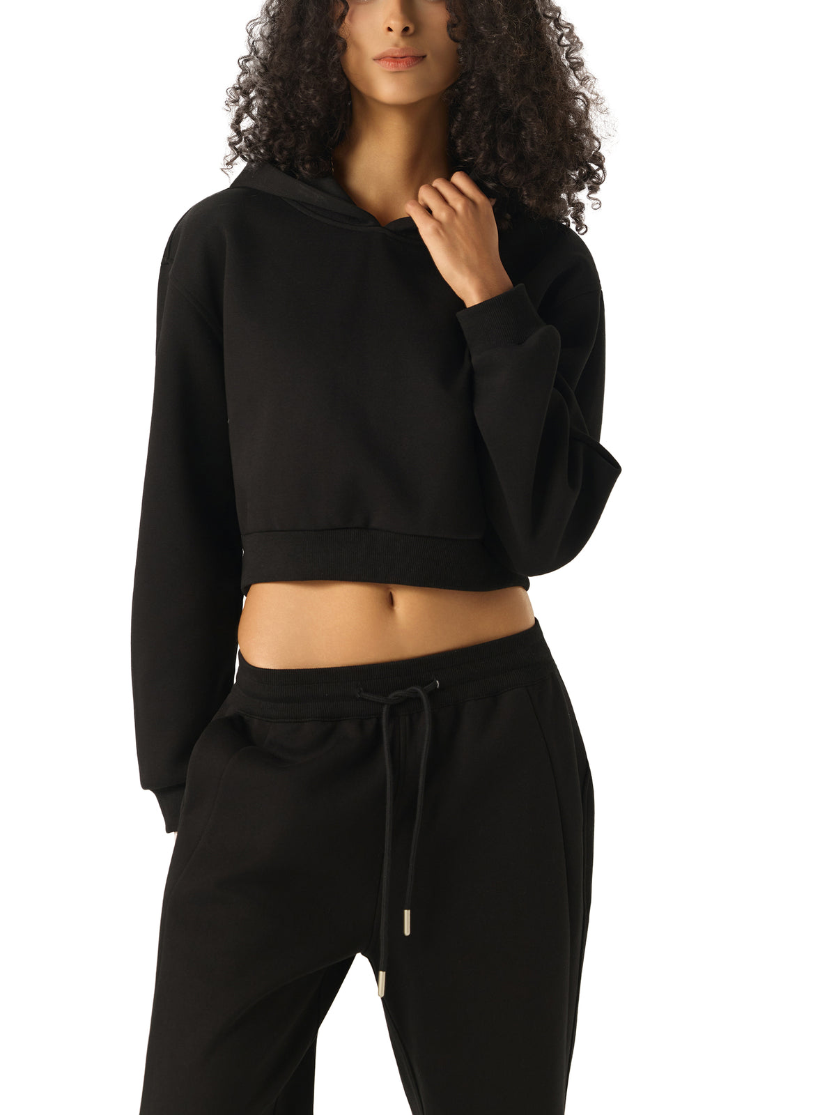 VAGORA Essential Cropped Hoodie (350 GSM)