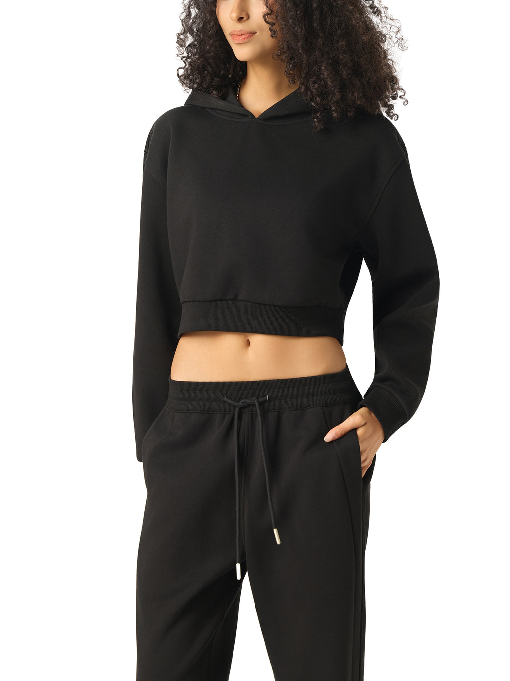 VAGORA Essential Cropped Hoodie (350 GSM)