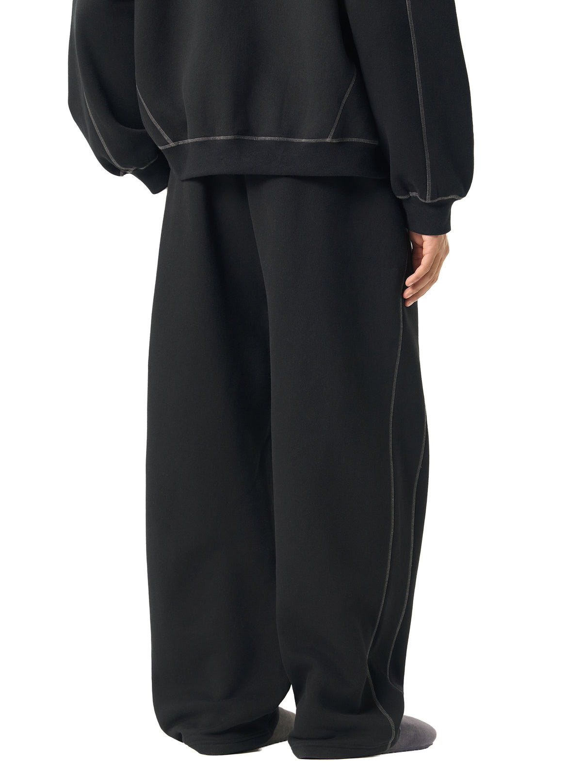 VAGORA Contrast-Stitched Fleece Sweatpants (350 GSM)
