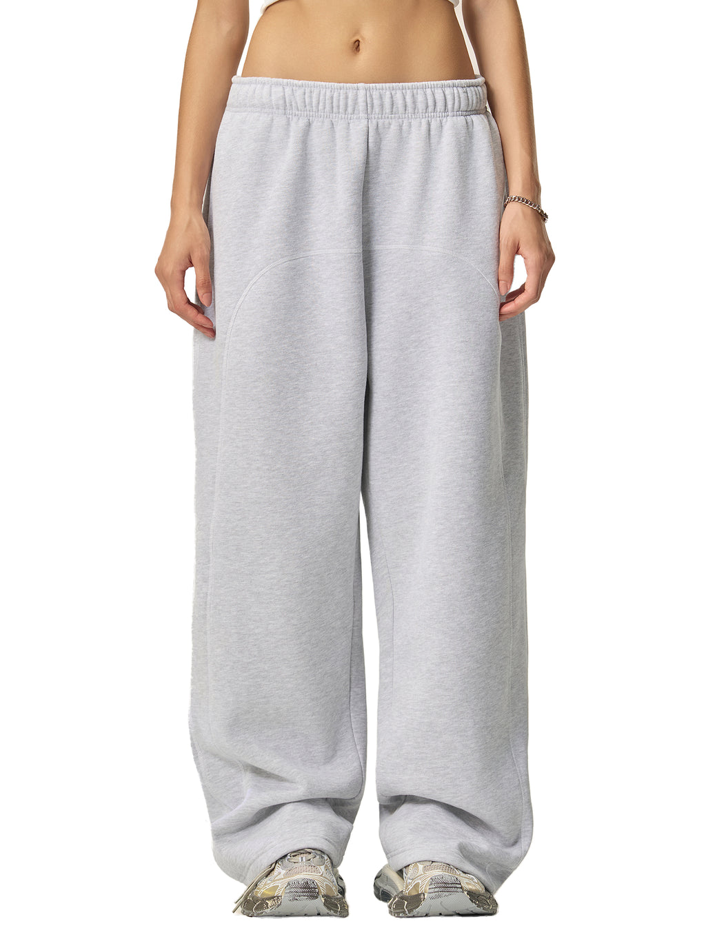 VAGORA Contrast-Stitched Fleece Sweatpants (350 GSM)
