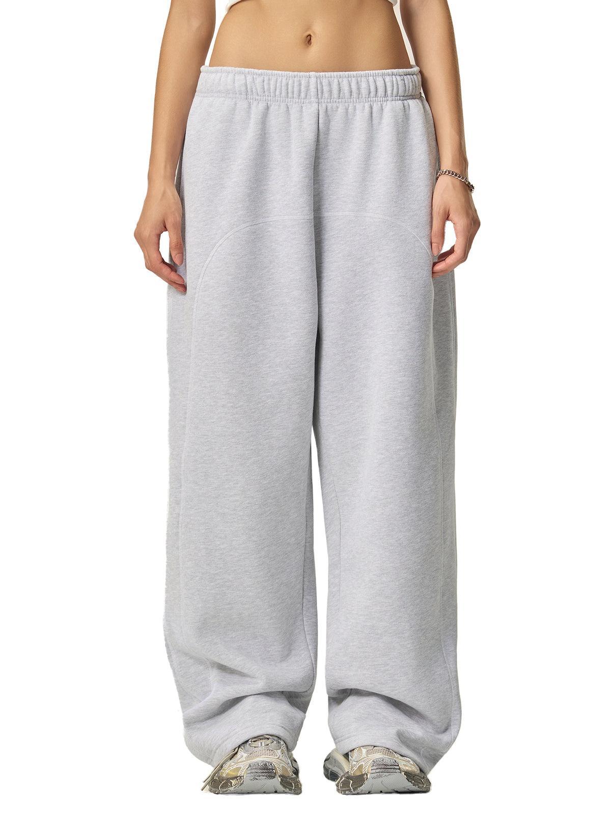 VAGORA Contrast-Stitched Fleece Sweatpants (350 GSM)