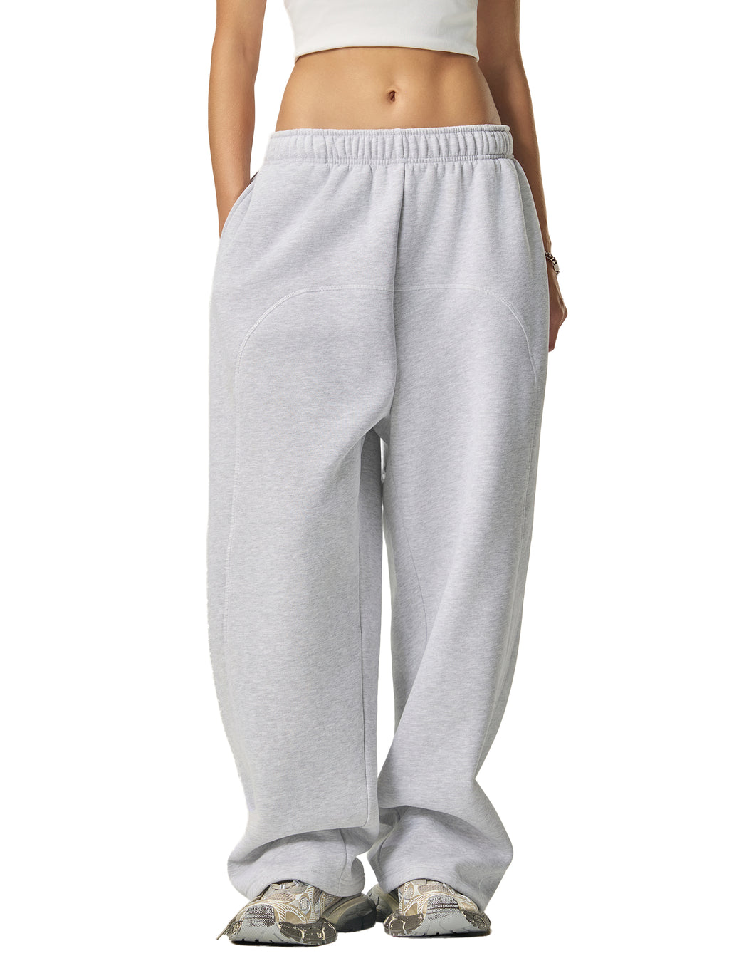 VAGORA Contrast-Stitched Fleece Sweatpants (350 GSM)