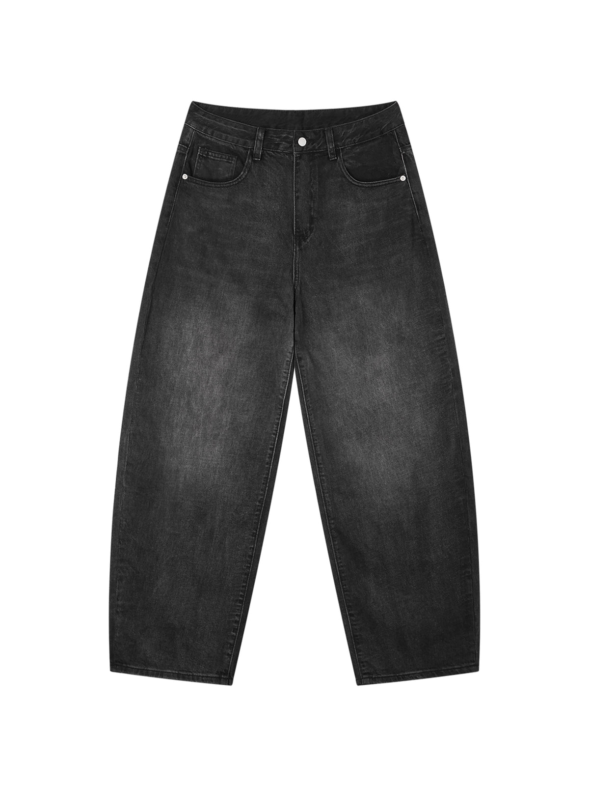 VAGORA Men's Sunfade Vintage Wash Barrel Leg Jeans (310 GSM)