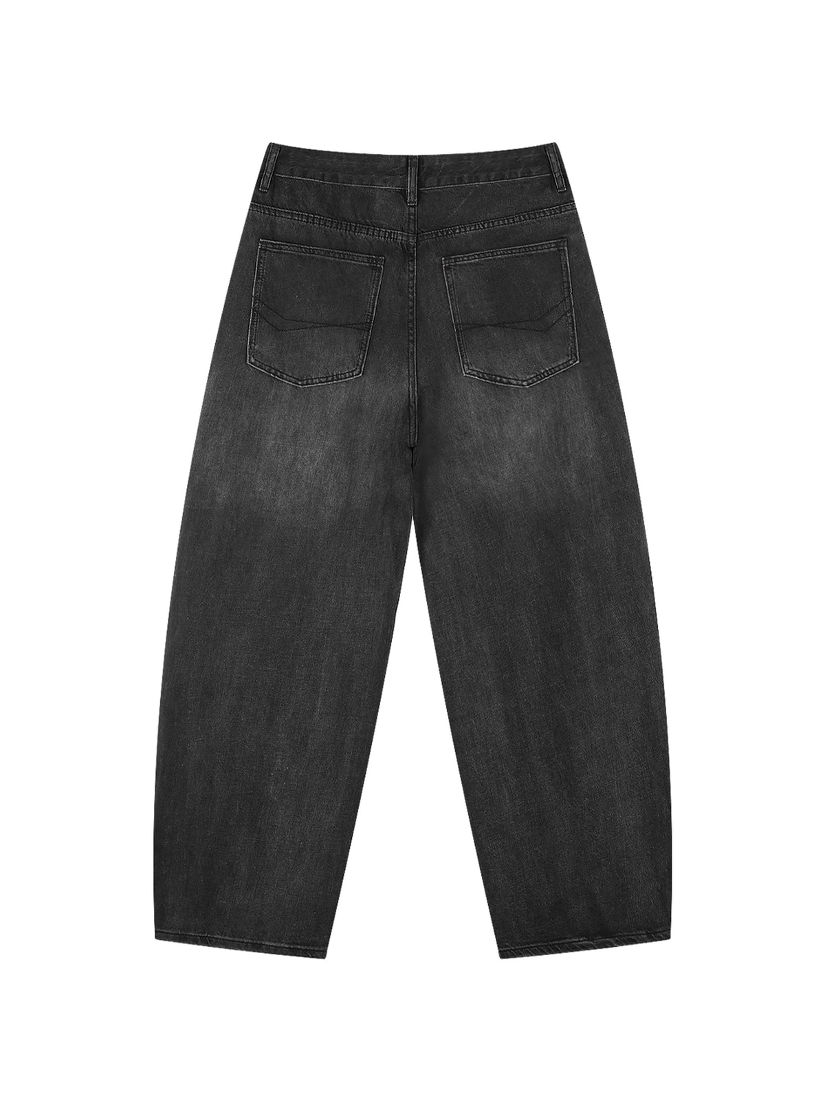 VAGORA Men's Sunfade Vintage Wash Barrel Leg Jeans (310 GSM)