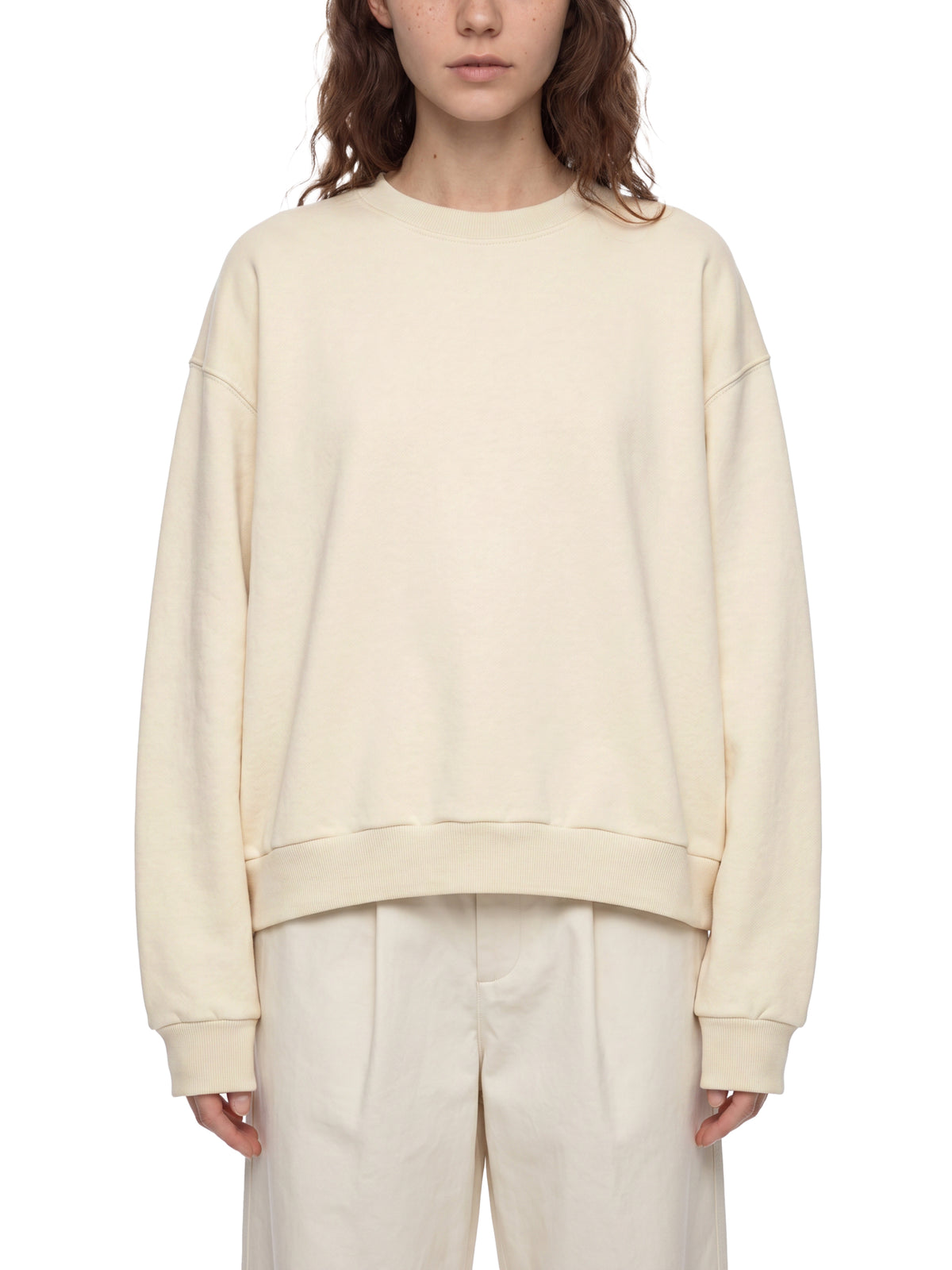 VAGORA Boxy Fleece Crewneck Sweatshirt (345 GSM)