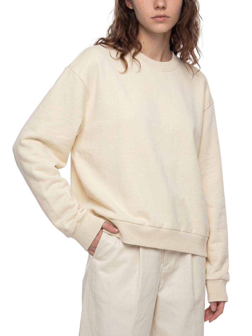 VAGORA Boxy Fleece Crewneck Sweatshirt (345 GSM)