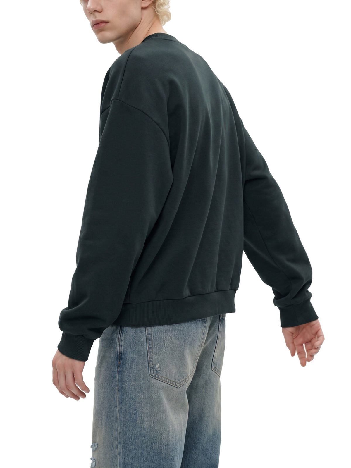 VAGORA Boxy Fleece Crewneck Sweatshirt (345 GSM)