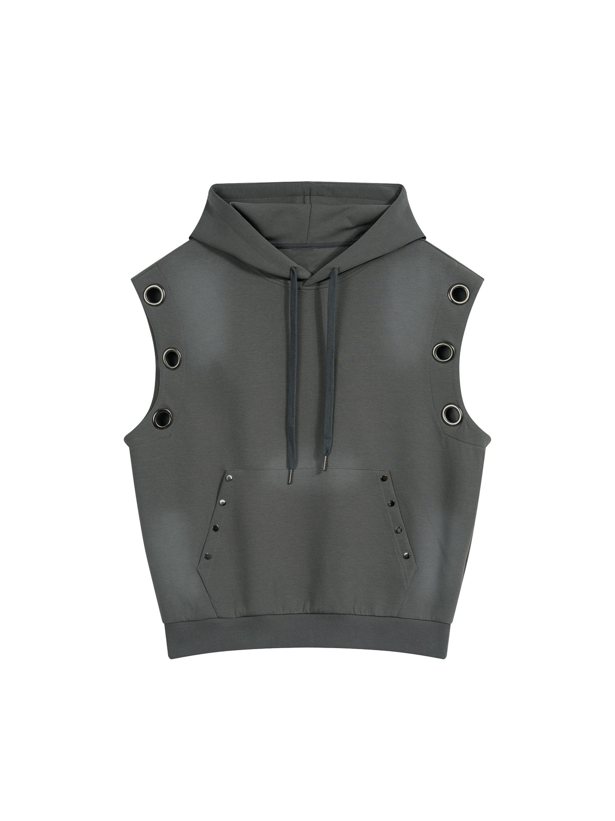 VAGORA Vintage Wash Sleeveless Hoodie