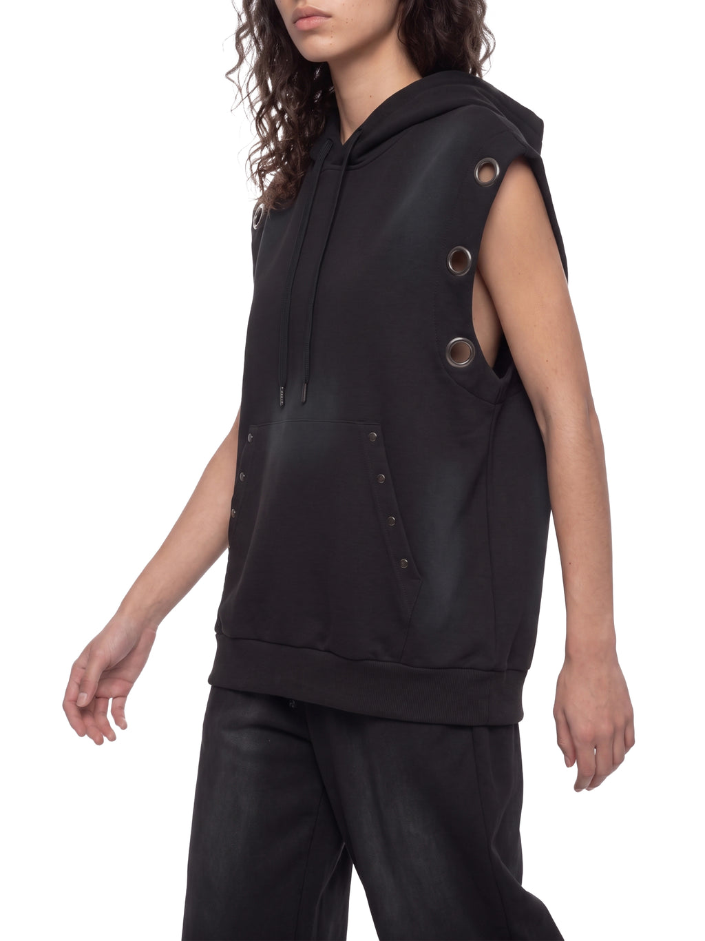VAGORA Vintage Wash Sleeveless Hoodie