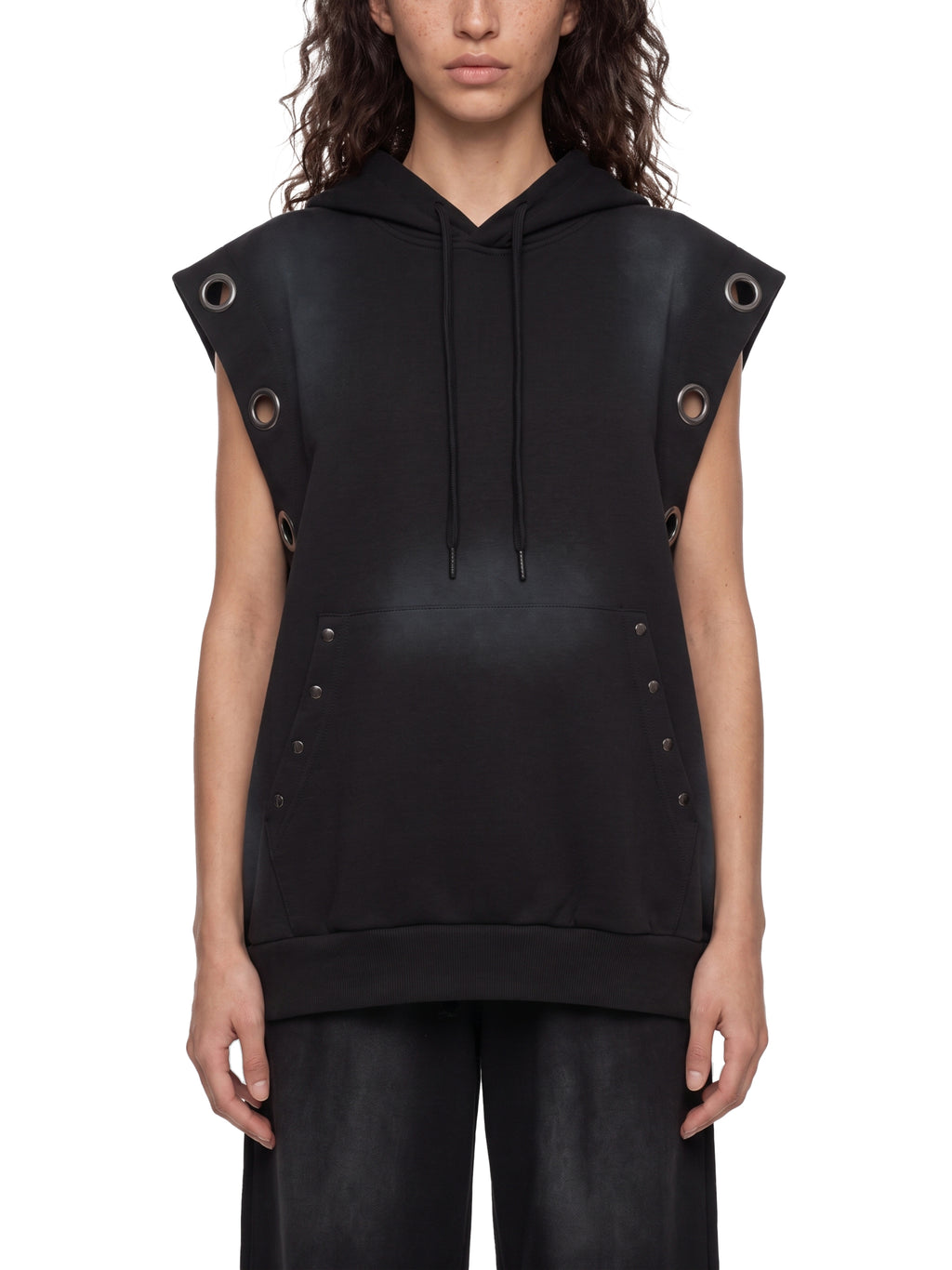 VAGORA Vintage Wash Sleeveless Hoodie