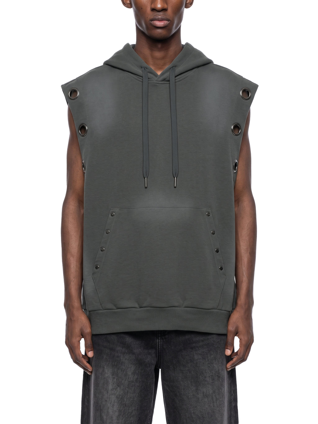 VAGORA Vintage Wash Sleeveless Hoodie