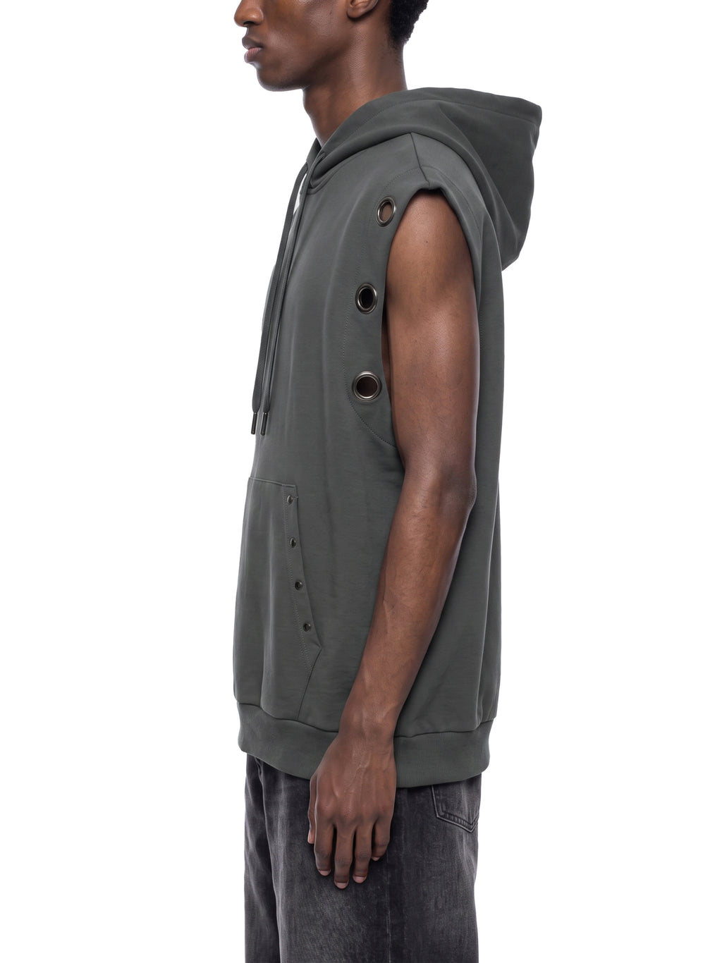 VAGORA Vintage Wash Sleeveless Hoodie