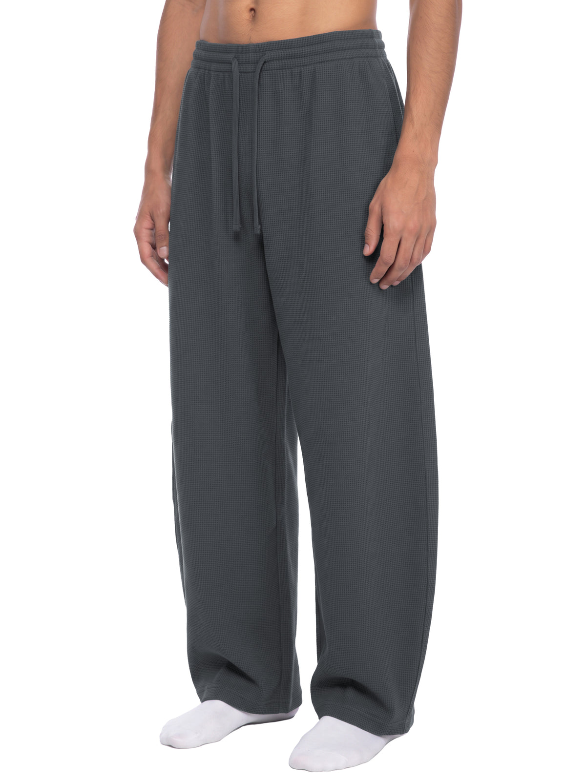 VAGORA Waffle Barrel Leg Sweatpants (360 GSM)