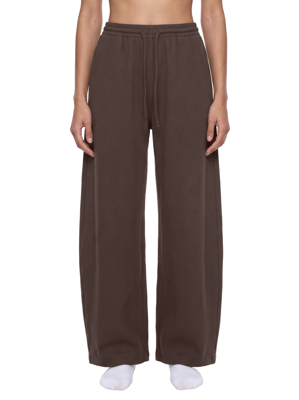 VAGORA Waffle Barrel Leg Sweatpants (360 GSM)