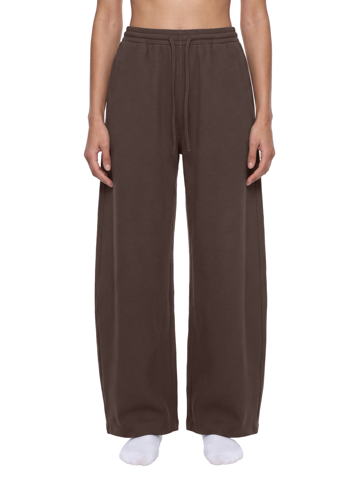 VAGORA Waffle Barrel Leg Sweatpants (360 GSM)