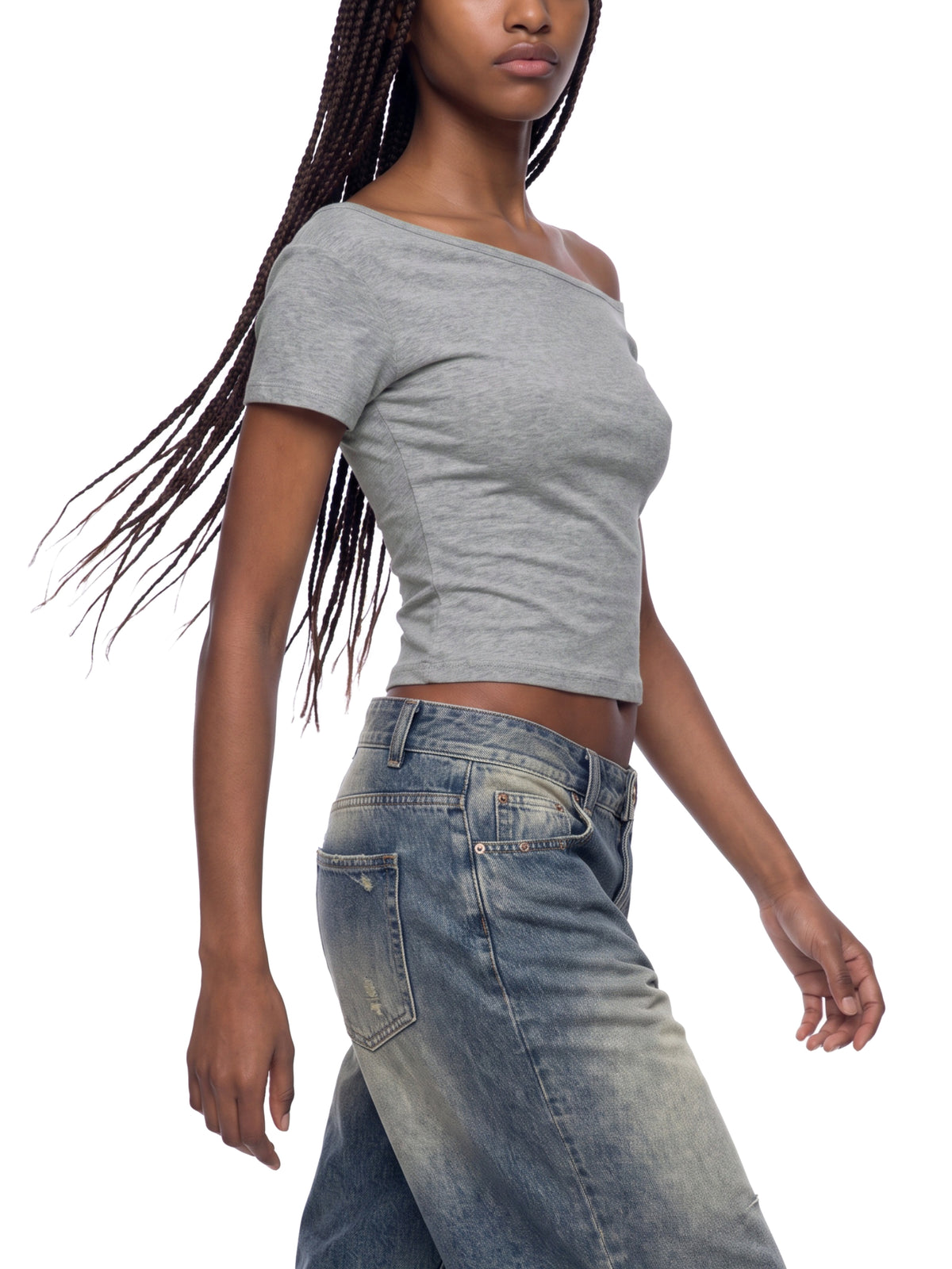 VAGORA WOMEN'S OFF-THE-SHOULDER SLIM TEE