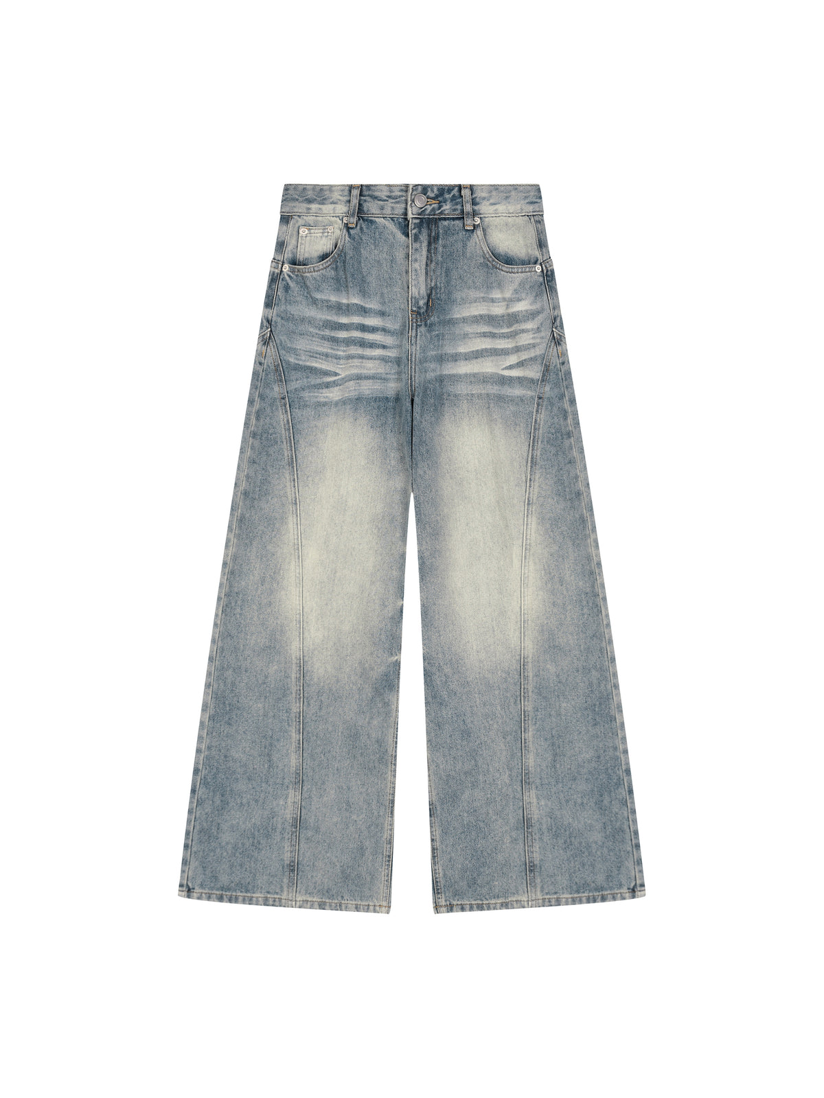 VAGORA Vintage Wash Wide Leg Denim (420 GSM)