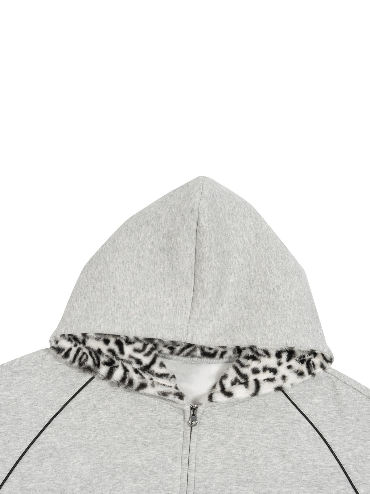 VAGORA Unisex Boxy Fleece Piping Full Zip Hoodie (305 GSM)